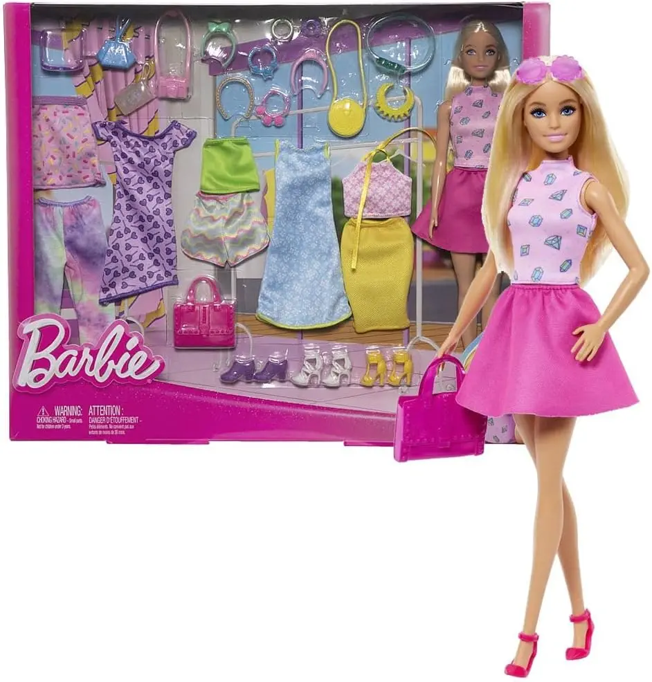 Barbie Fashion Mix-And-Match Clothes And Doll For Kids Ages 3+ 1