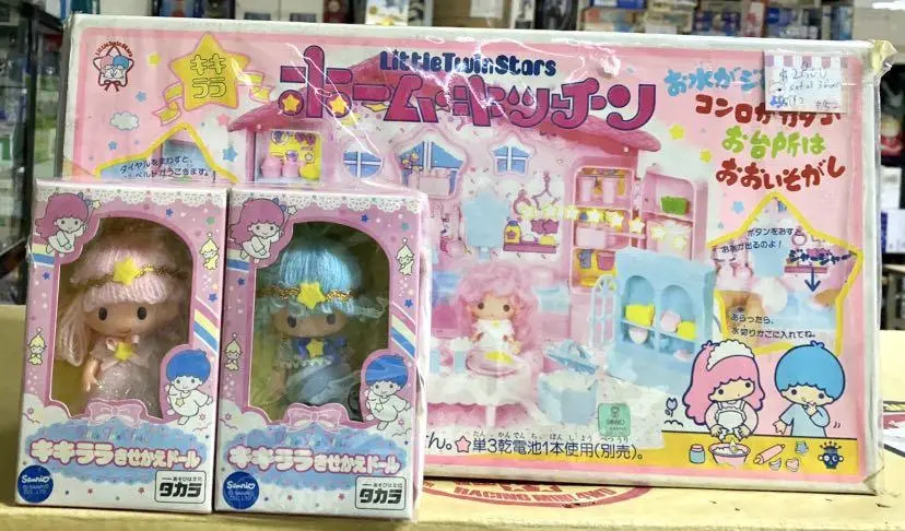 Vintage Takara Little Twins Stars Home Kitchen 連 Kiki Lala 公仔 Set C982-152 1