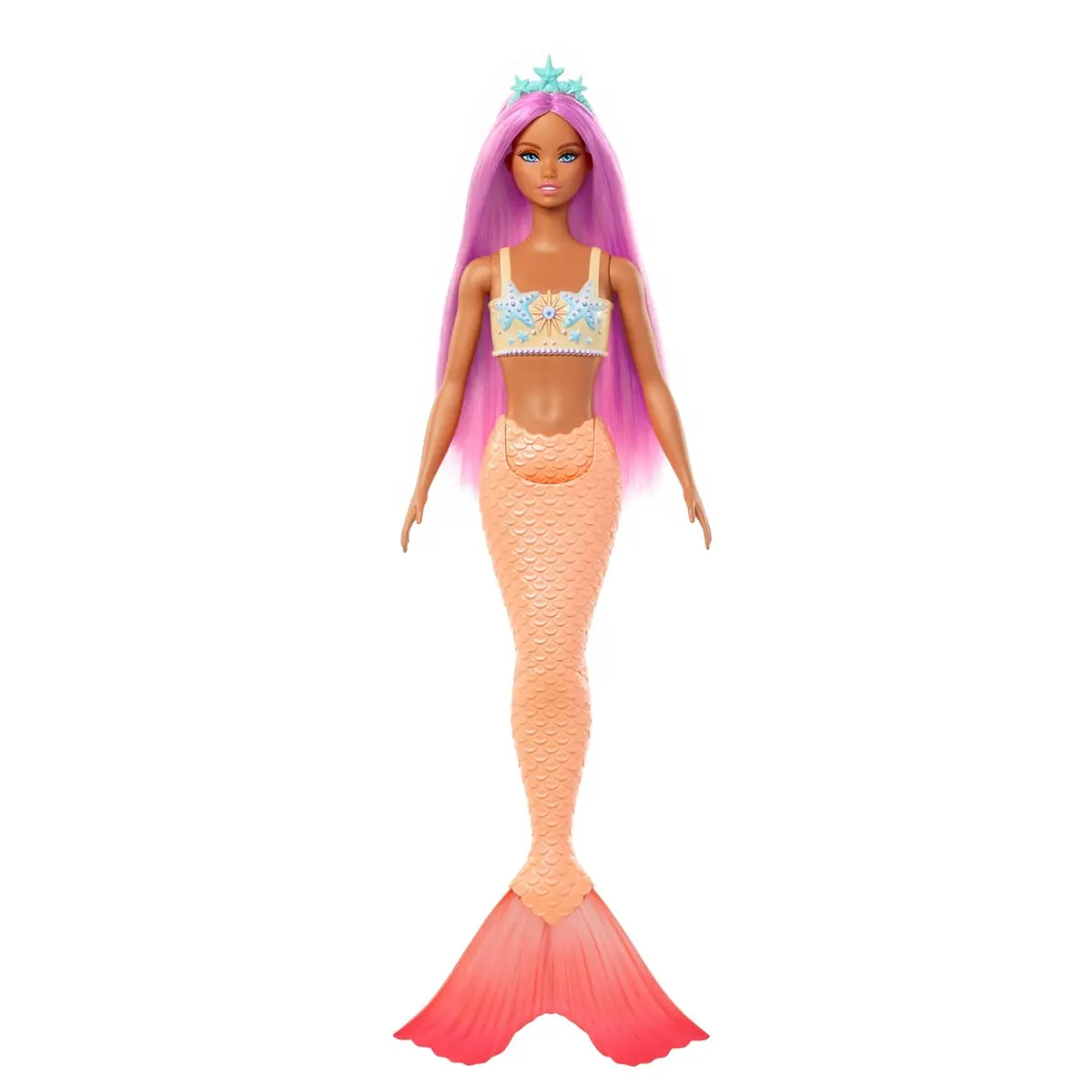 Barbie Mermaid Doll 3 With Fantasy Hair And Headband Accessories, Mermaid Toys With Shell-Inspired Bodices And Colorful Tails 1