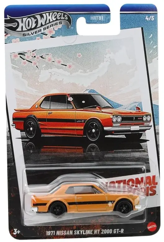 Hot Wheels 2025 Retro Racing Club Silver Celebration Series 1:64 Scale 1971 Nissan Skyline Ht 2000 Gt-R With Exclusive Wheels & Collectible Race-Inspired Packaging 1