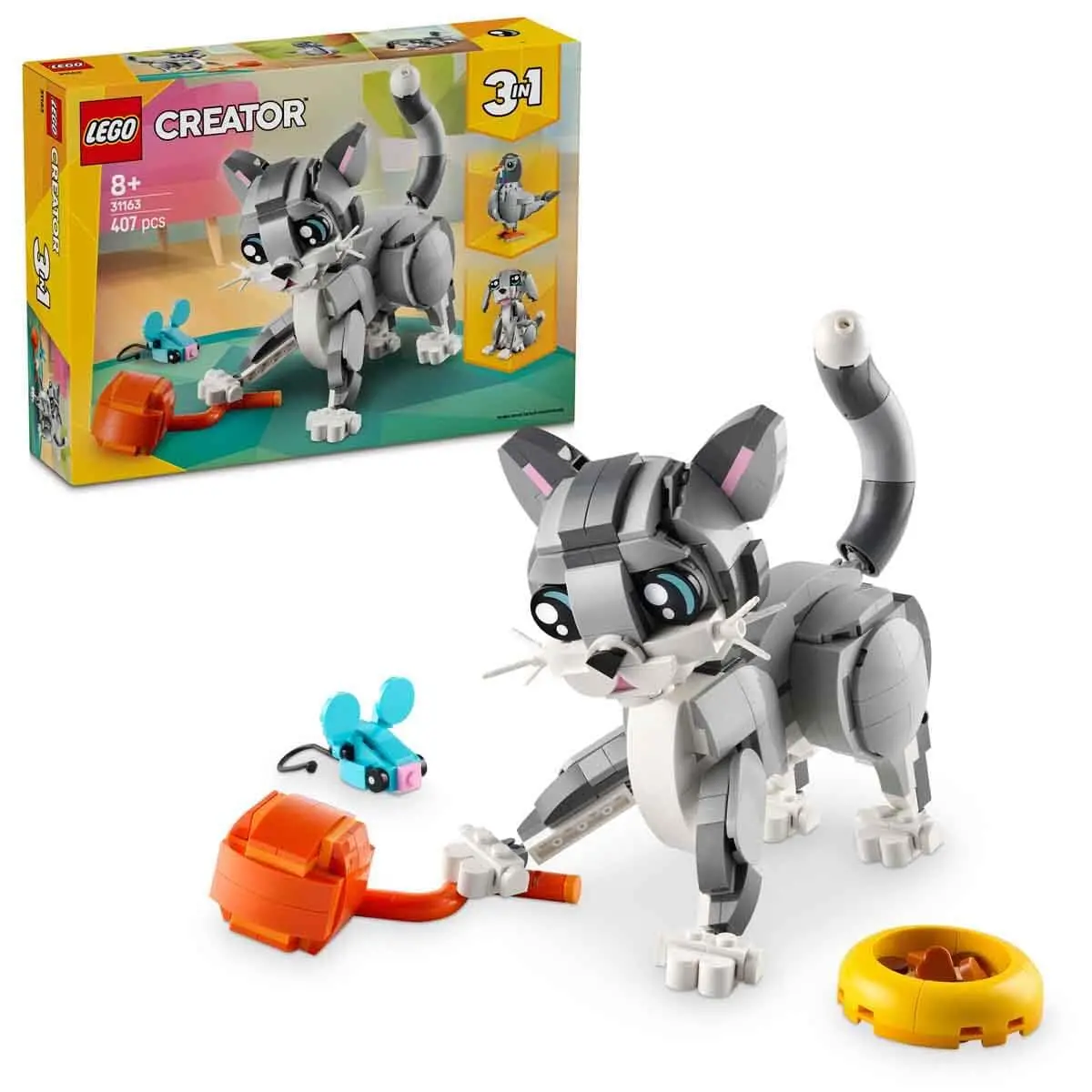 Lego Creator 3In1 Playful Cat Playset Building Kit For Ages 8+ 1