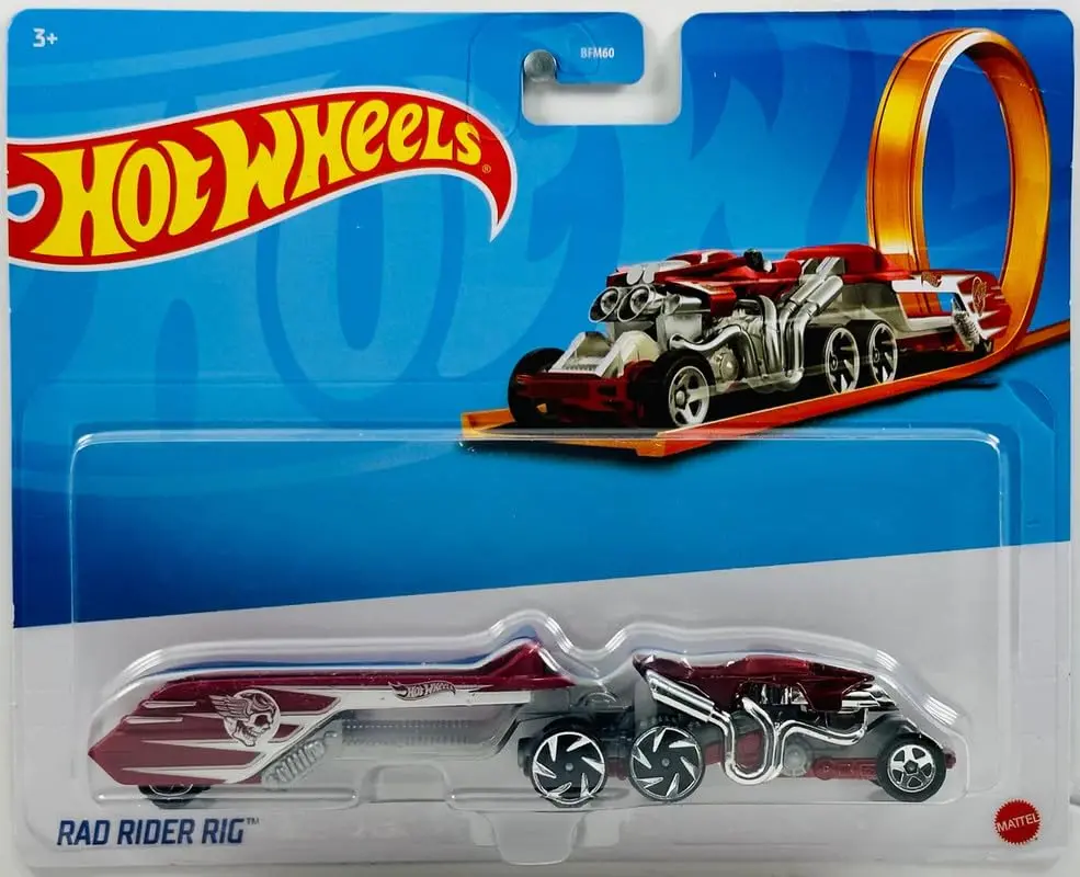 Hot Wheels 1:64 Scale Track Trucks Rad Rider Rig Racing Rig For Ages 3+ 1
