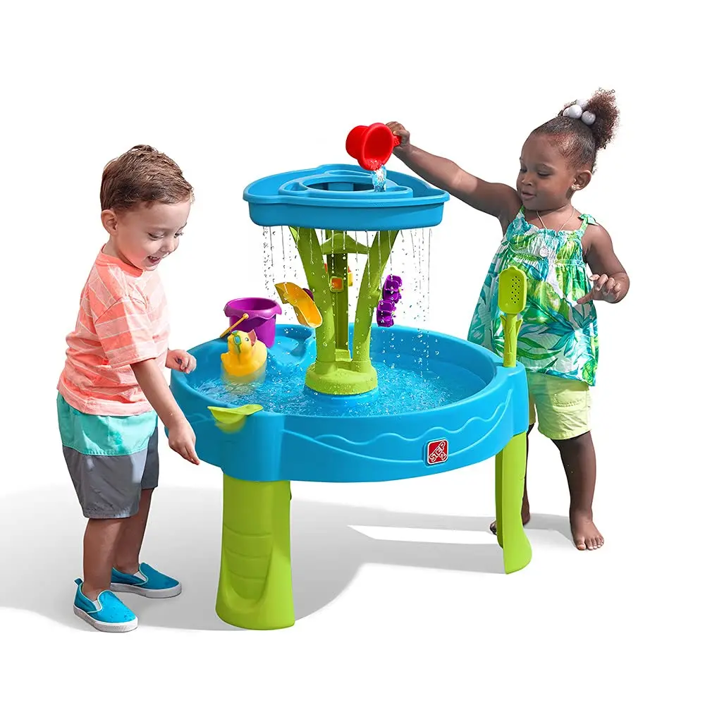 Step2 Summer Showers Splash Tower Water Table | Kids Water Play Table With 8-Pc Water Toy Accessory Set 1