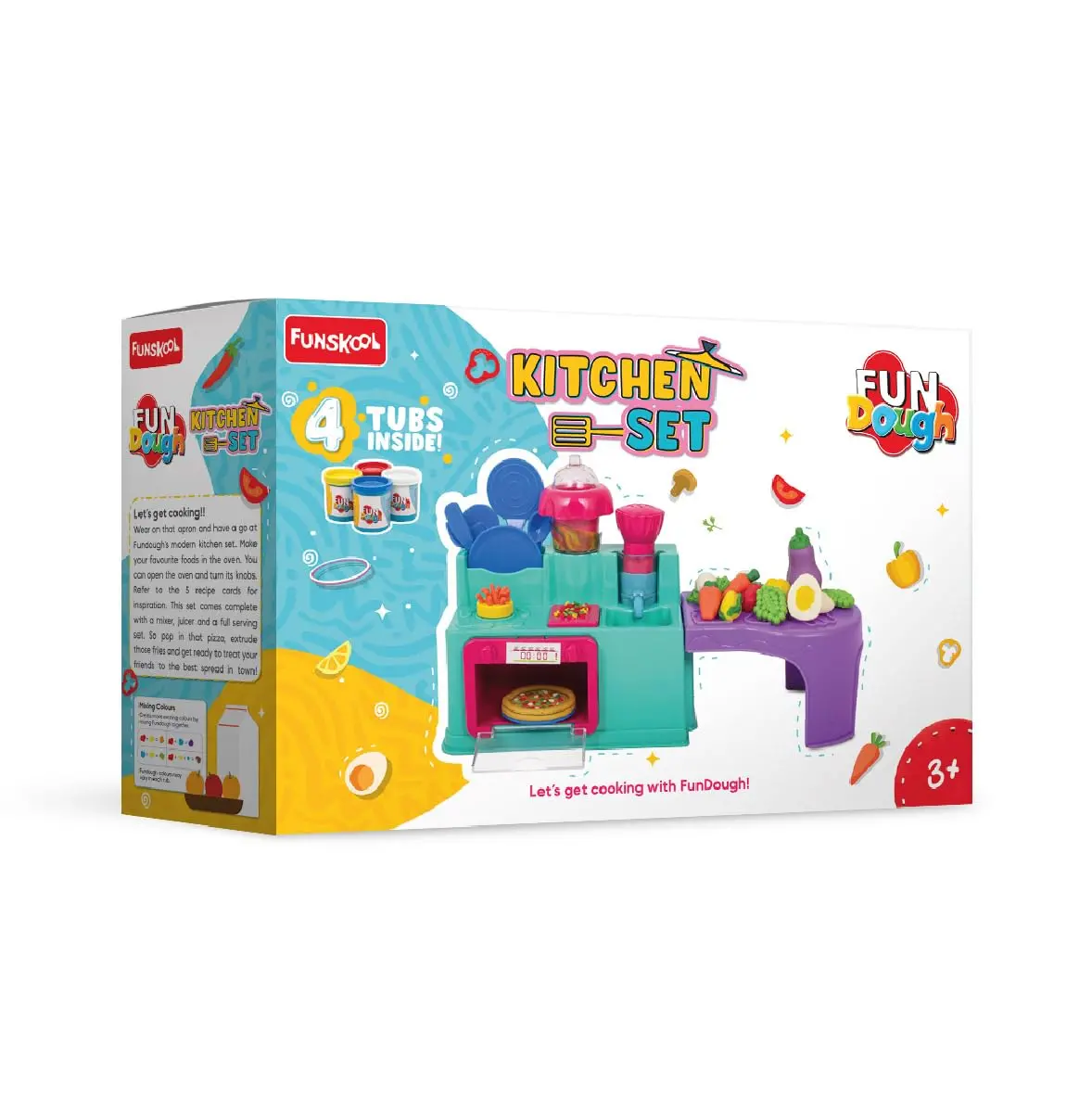 Funskool Fundough Kitchen Set, Cutting And Moulding Playset For 3 Years And Above 1