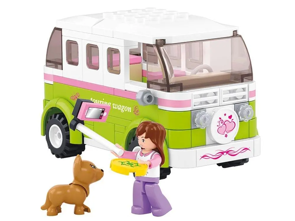 Sluban Girls Touring Wagon, Building Blocks For Ages 6+ 1