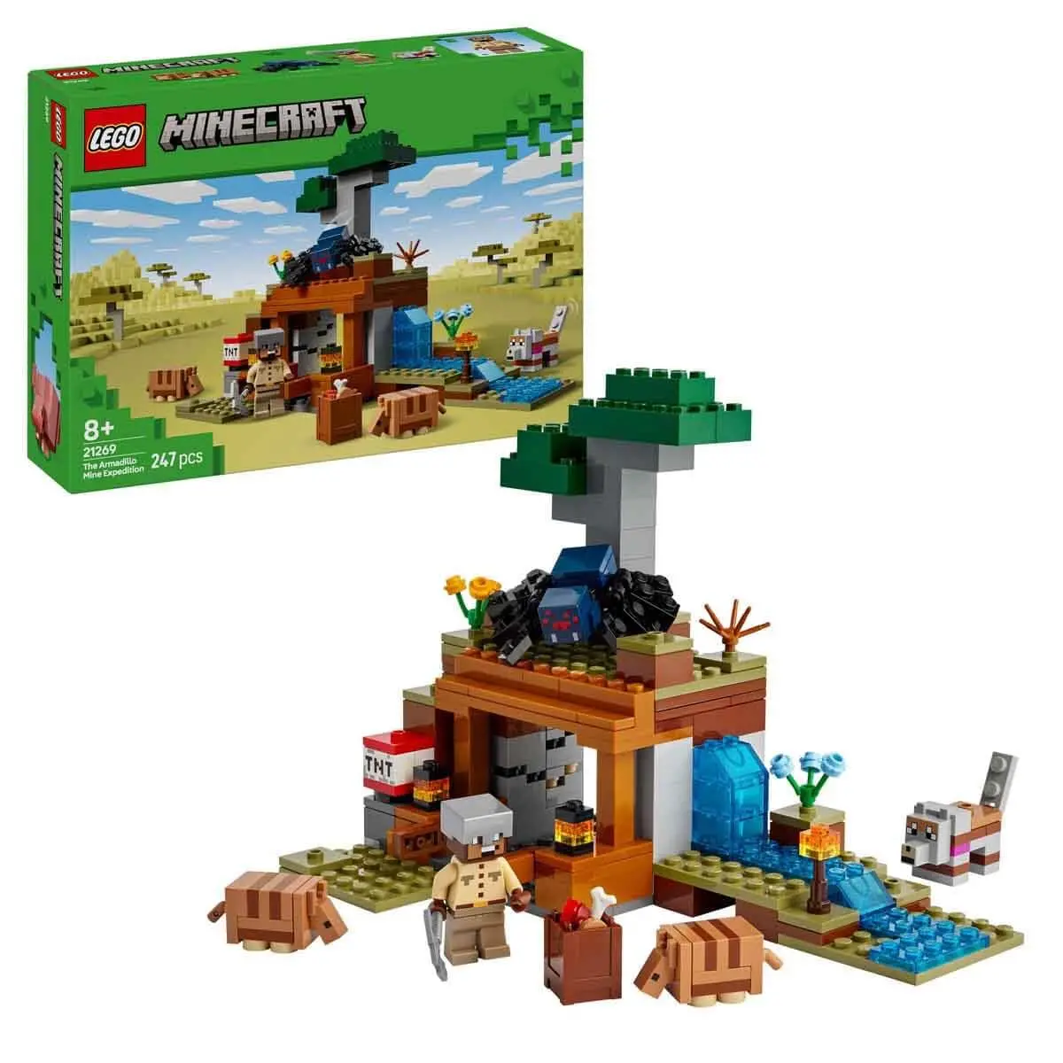 Lego Minecraft The Armadillo Mine Expedition Building Kit For Ages 8+ 1