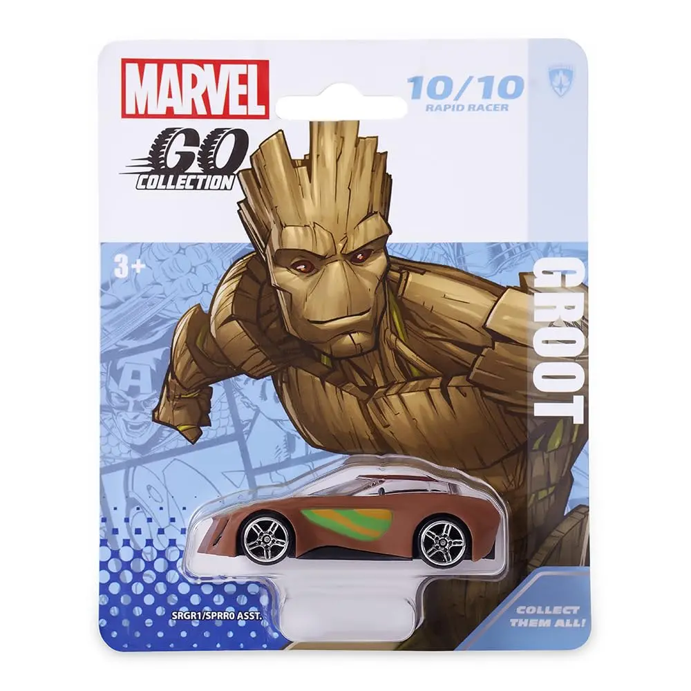 Marvel Go 1:64 Diecast Groot Rapid Racer Toy Car For Collection For Ages 3 Years And Up 1
