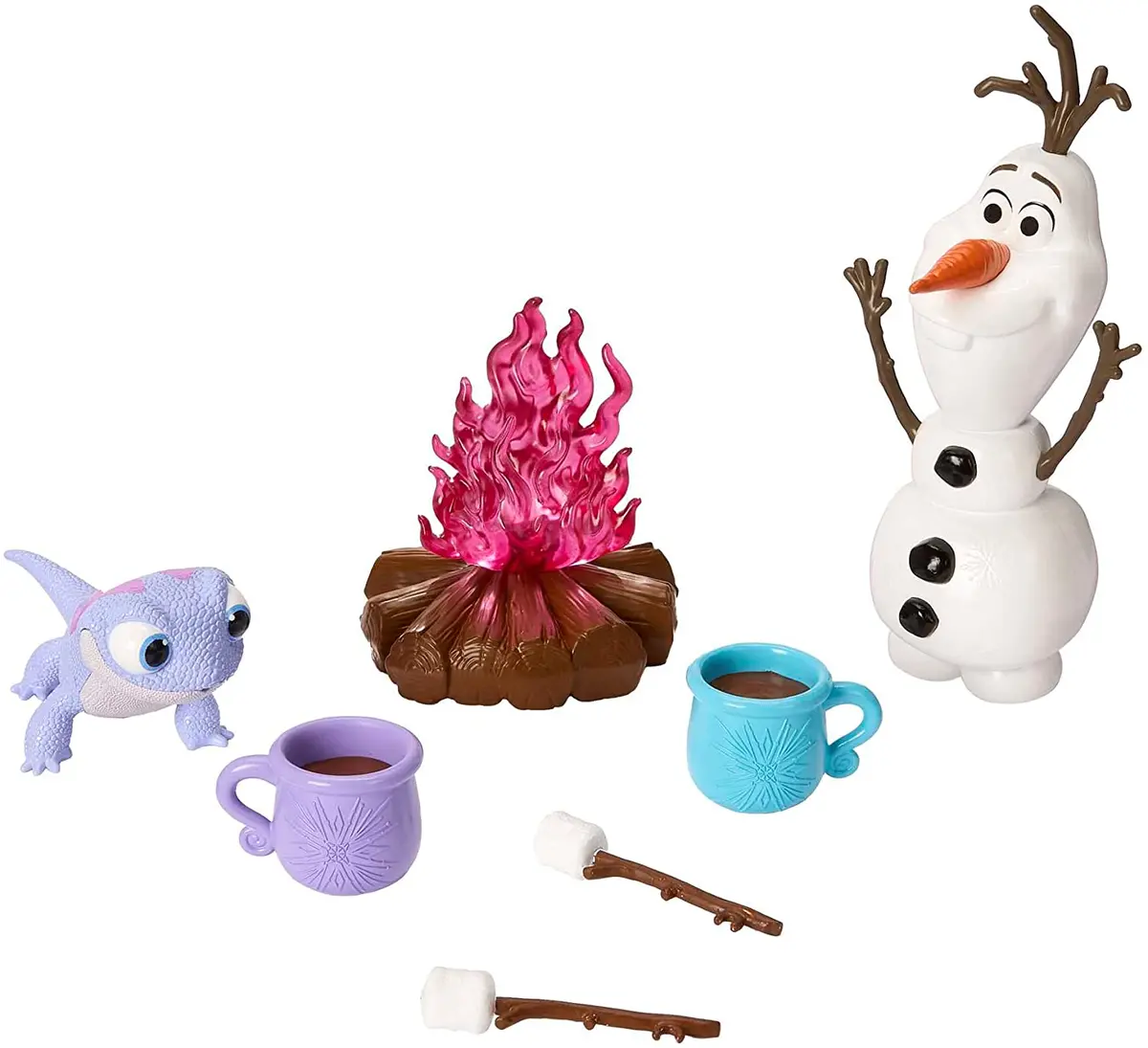 Disney Frozen 2 Olaf And Bruni Figures With Campfire Accessories For Kids Ages 3+ 1