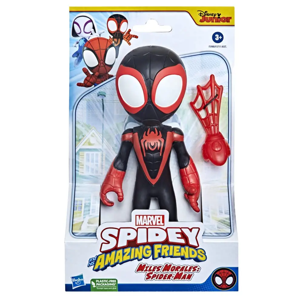 Marvel Spidey And His Amazing Friends Supersized 9-Inch Miles Morales Action Figure For Kids Ages 3 And Up 2