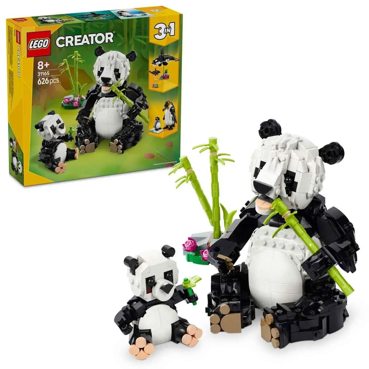 Lego Creator 3In1 Wild Animals Panda Family Toy Building Kit For Ages 8+ 1