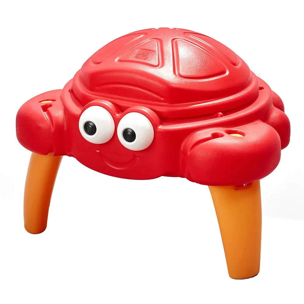 Step2 Crabbie Sand Table For Toddlers - Durable Outdoor Kids Activity Game Sandbox Toys With Lid And Accessory Set 2