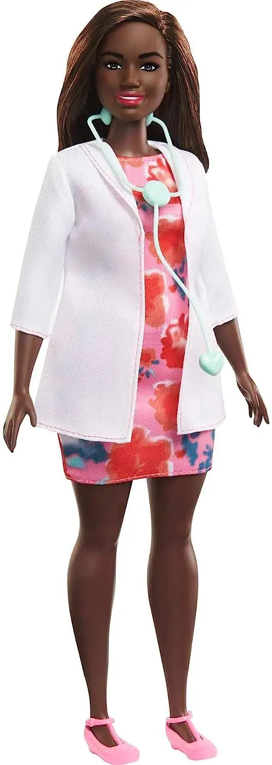 Barbie Career 12 Inch Doctor Doll With Brunette Hair, Curvy Shape With Accessories 1