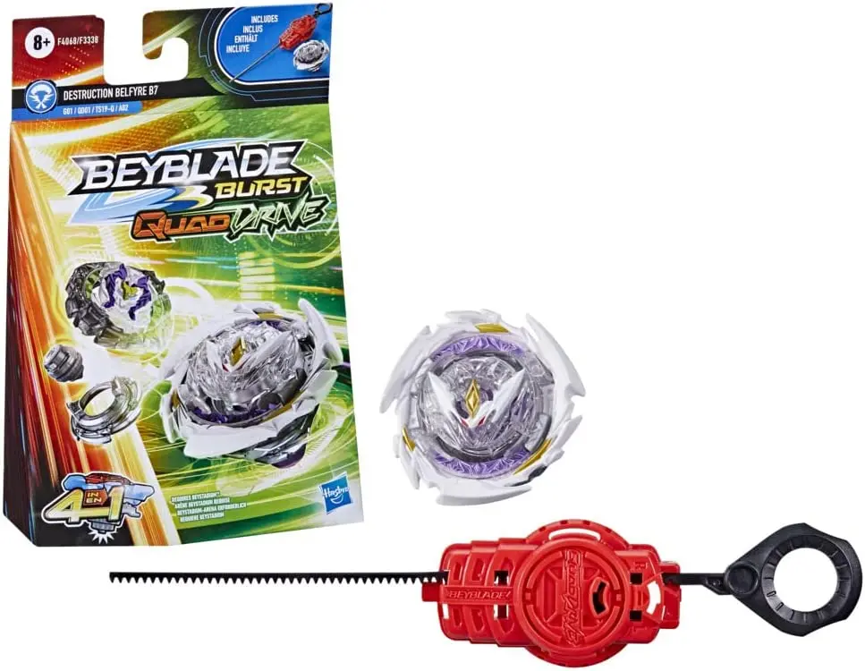 Beyblade Burst Quaddrive Destruction Belfyre B7 With Launcher Spinning Top For Kids Ages 8 And Up 1