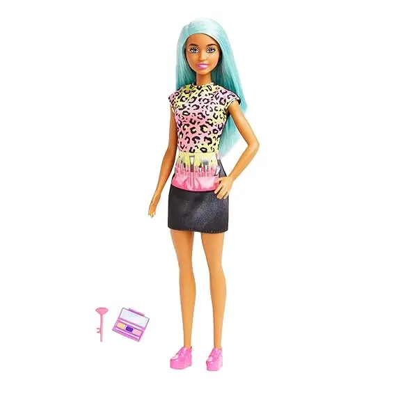 Barbie Careers Makeup Artist Doll With Teal Hair & Accessories For Kids Age 3+ 1