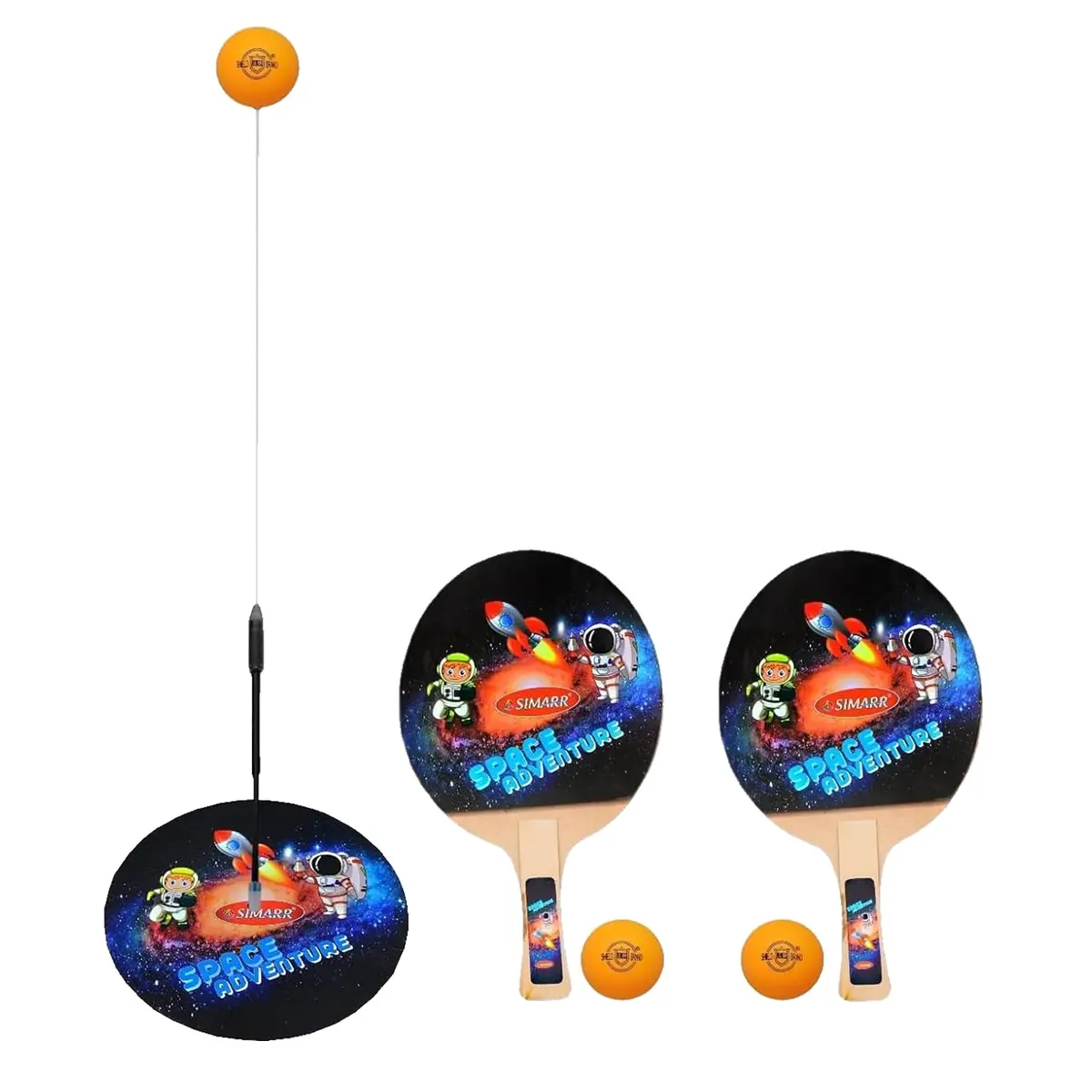 Simarr Space Ping-Pong Table Tennis Trainer Set For Kids Ages 3 Years And Up 1