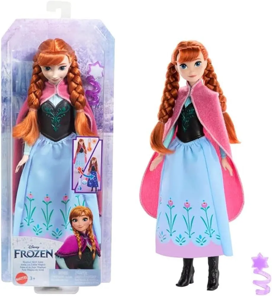 Disney Frozen Anna Magical Color-Change Skirt Fashion Doll, Inspired By Disney Movie, Posable 1