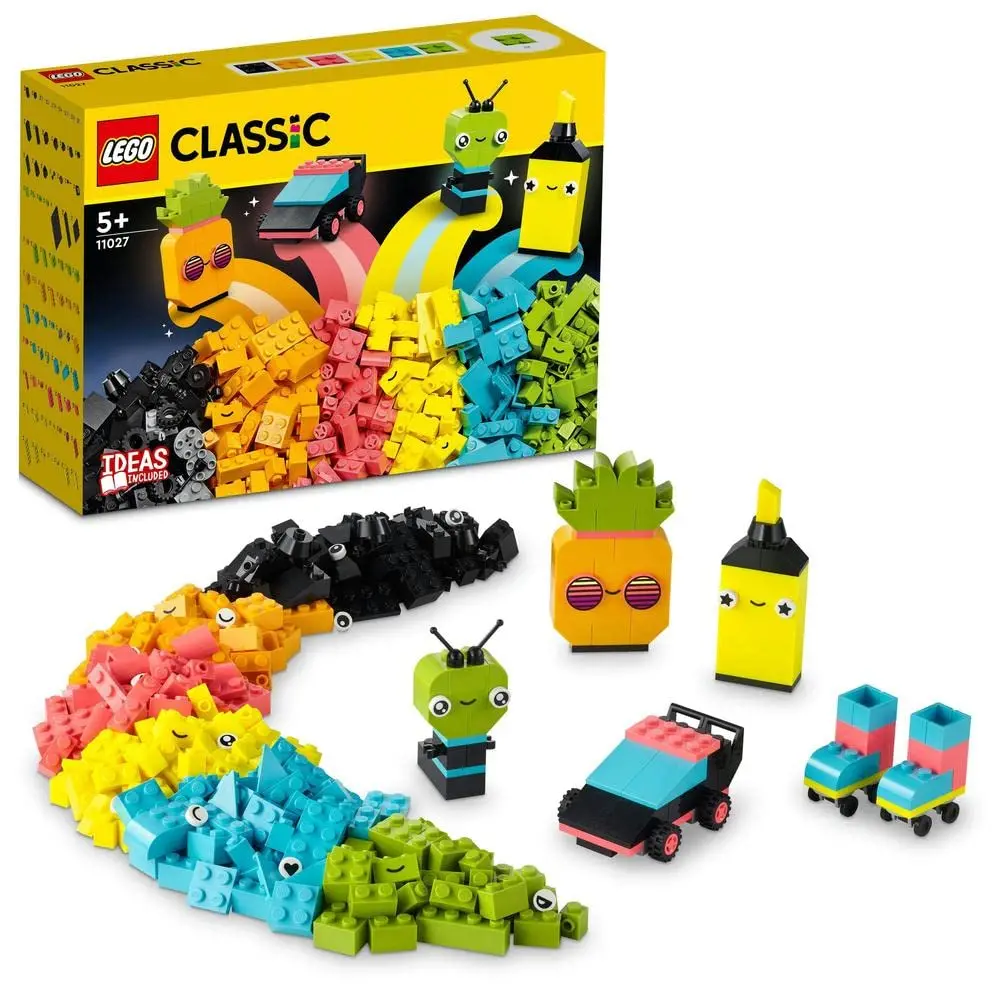 Lego Classic Creative Neon Fun Building Kit For Ages 5+ 1