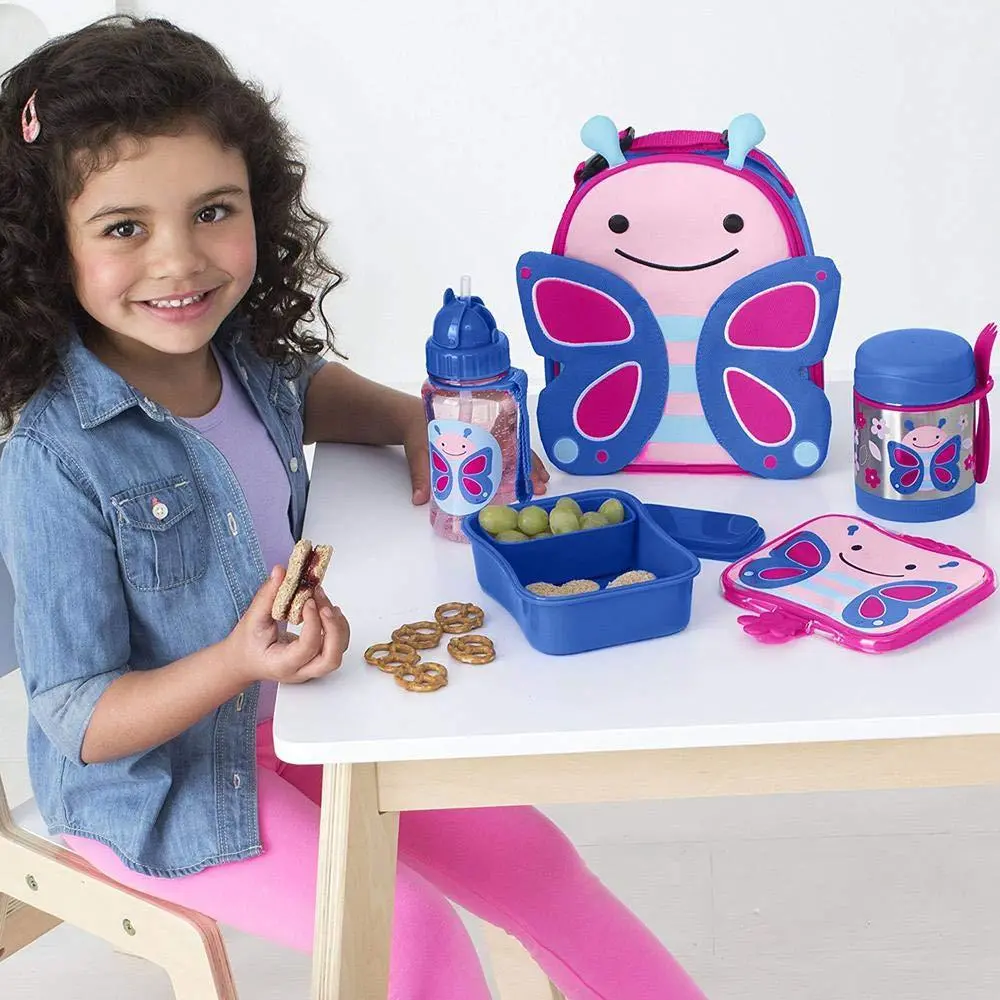 Skip Hop Zoo Back To School Butterfly - Lunch Box For Ages 3-6 Years 2