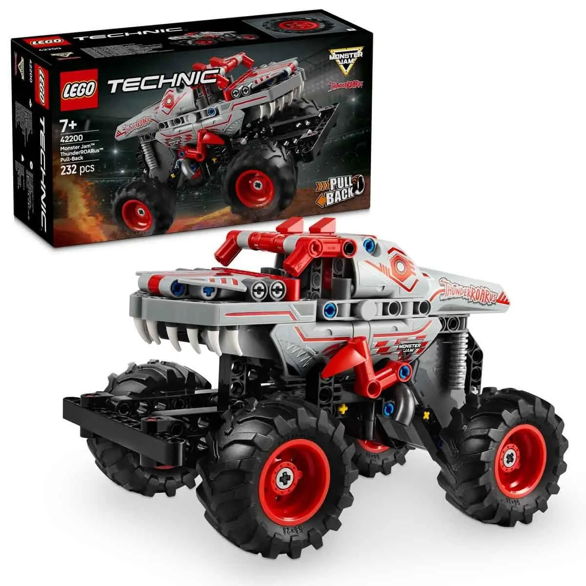 Lego Technic Monster Jam Thunderroarus Pull-Back Truck Building Kit For Ages 7+ 1