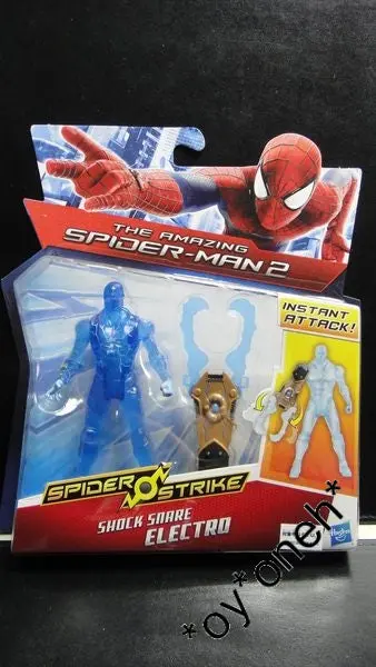 Hasbro 蜘蛛俠 電魔 Marvel Amazing Spider-Man 2 Spider Strike Shock Snare Electro Action Figure B1102 (Piu/Kw11-35) B30474252 1