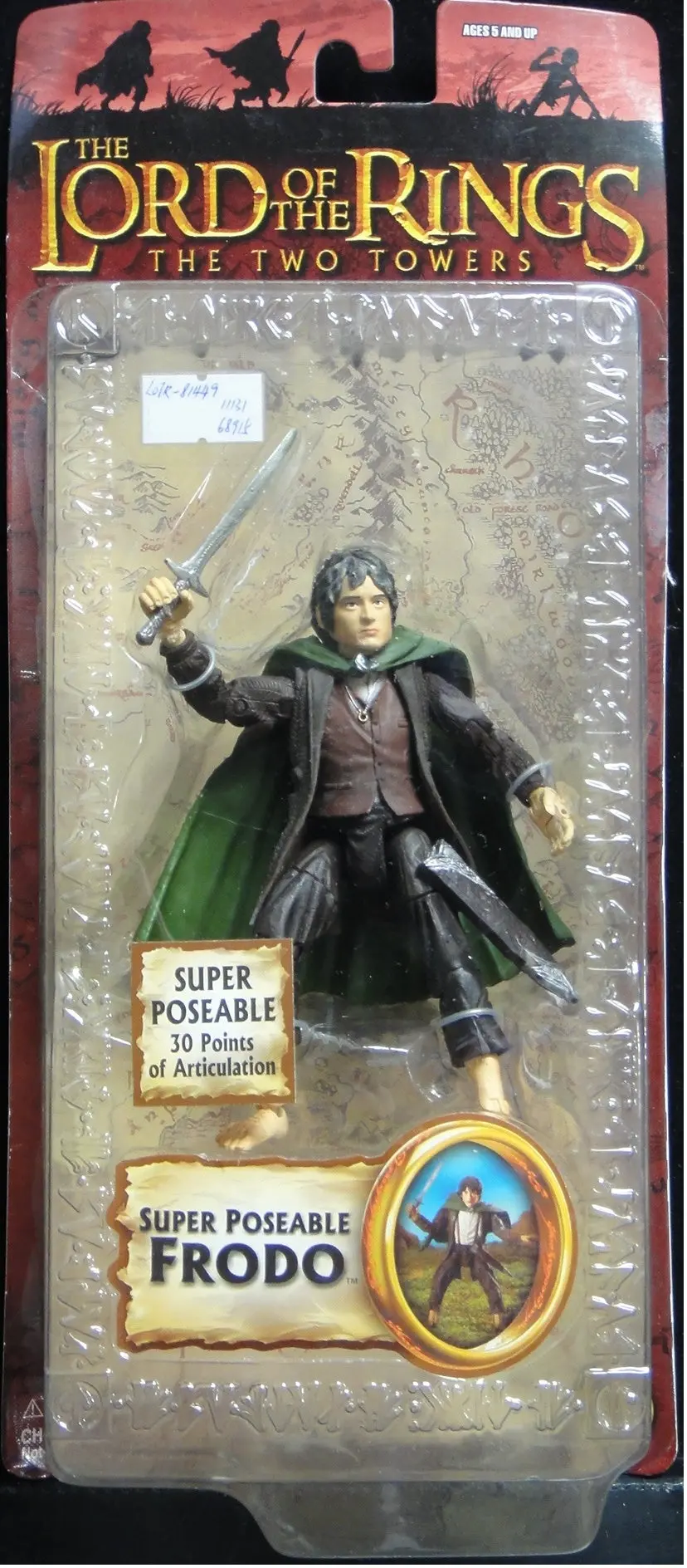 Toy Biz 魔戒二部曲 雙城奇謀 佛羅多巴金斯 伊力查活 The Lord Of The Rings The Two Towers Super Poseable Frodo Elijah Wood (Lotr-81449) 1113168915 1