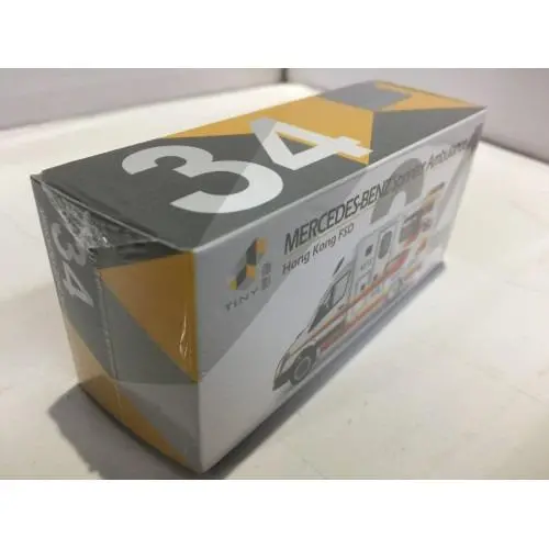 Toyeast Tiny City 34 Die-Cast Model Car Mercedes-Benz Sprinter Ambulance Hong Kong Fsd A512 Atc64412 14010 (C920-164) 2