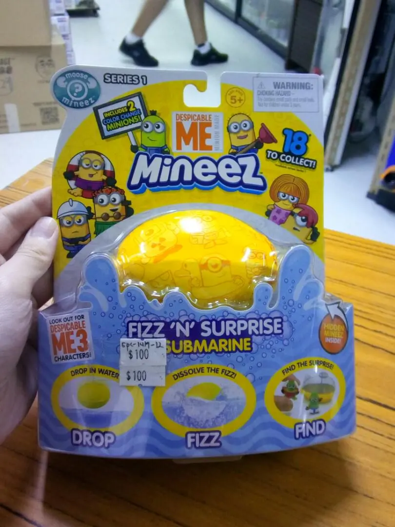 Moose 58210 壞蛋掌門人3 迷你兵 潛艇 Despicable Me 3 Mineez Series 1 Fizz 'N' Surprise Submarine (Epc-1419-12) 存 1