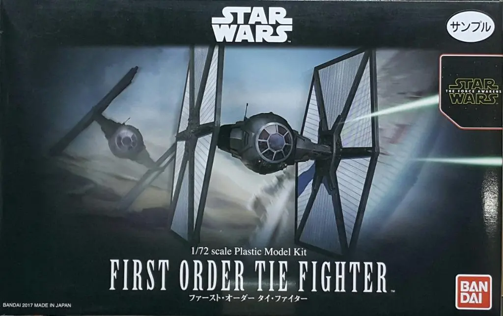 Bandai 03218 1/72 Star Wars The Force Awakens First Order Tie Fighter Plastic Model Kit 星球大戰 原力覺醒 第一軍團 鈦戰機 模型 (Epc-1470-34) 1