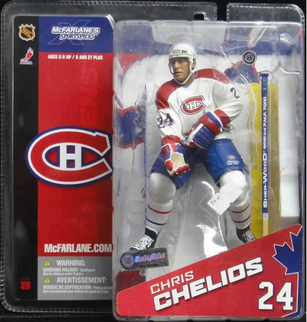 麥法蘭 國家冰球聯盟 東部聯盟 大西洋分區 滿地可加拿大人 Mcfarlane Toys Nhl Nhlpa Mcfarlane's Sportspicks Series 8 National Hockey League Eastern Conference Atlantic Division Montreal Canadiens Defenseman 24 Chris Chelios 71404 (Pa-0) 1