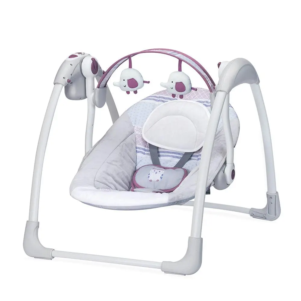 Mastela Deluxe Portable Swing Grey - For Ages 0-2 Years 1