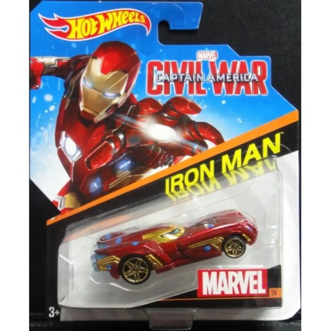 Mattel Hot Wheels Captain America Civil War Iron Man 美國隊長3 英雄內戰 鐵甲奇俠 30508 (Piu/Kw268d-18) 1