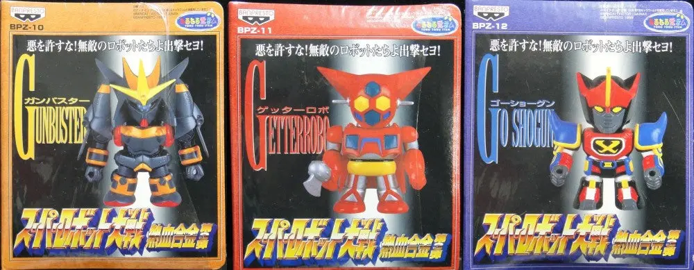 Banpresto 景品 超級機械人大戰 熱血合金 第3彈 飛越巔峰 三一萬能俠 戰國魔神豪將軍 Toru Toru Item Super Robot War Spirit Gokin Part 3 Bpz-10 Aim For The Top Gunbuster Bpz-11 Getter Robo Bpz-12 Sengoku Majin Goshogun 75649 (Piu-108S) 1