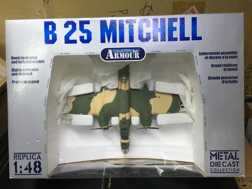 Fabbricato Da Armour Collection 1/48 U.S.A.A.F. Raf Wwii B25 Mitchell 340Bg-488Bs (98181) (Buy) 1