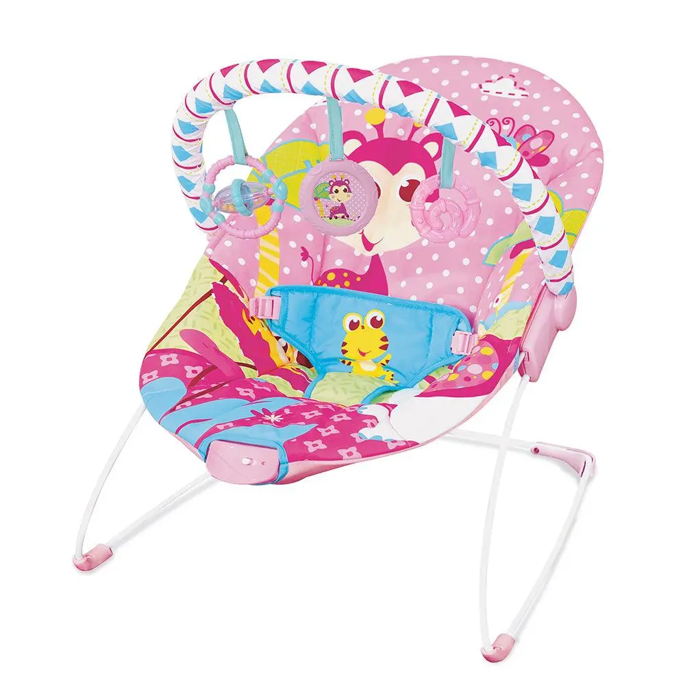 Mastela Soothing Vibration Bouncer Pink - For Ages 0-1 Years 1