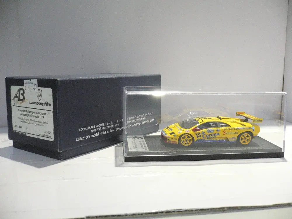 Auto Barn 1/43 Lamborghini Diablo Gtr 2002 Konrad Motorsports Corona (Ab101) Model Car 359/500 (Pak) 1