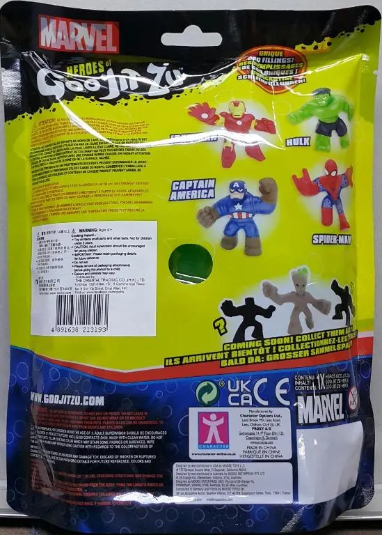 Character 21319 漫威英雄人物系列 功夫英雄 變形俠醫 Marvel Heroes Goo Jit Zu Super Stretchy Hulk (Epc-2145A-30) 存 2