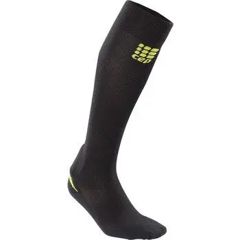 Cep Ortho Achilles Support Sock Black/Green Woman 1