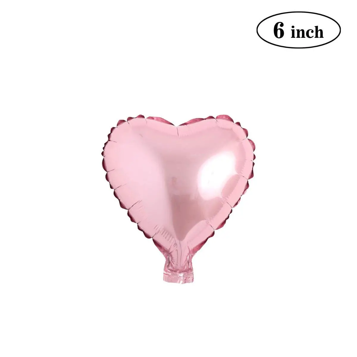 Partycorp 6 Inch Pink Heart Foil Balloon, 1 Pc 1