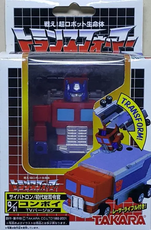 Takara 52837 變形金剛 斯比頓星 博派 初代總司令官 柯柏文 電視版配色 Choro-Q Robo Q-01 Transformers Cybertron Autobot First General Commander Convoy Optimus Prime Tv Version (Buy-Spk) 存 1