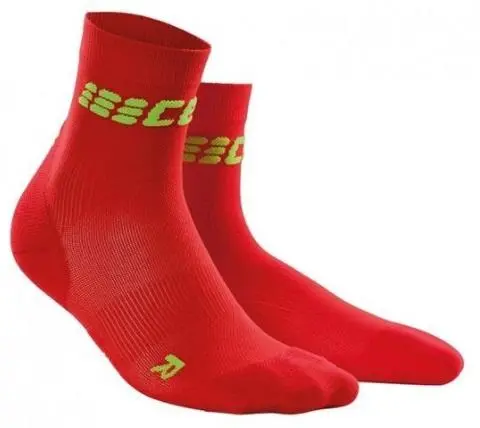 Cep Dynamic+ Ultralight Short Sock Red/Green Woman 1