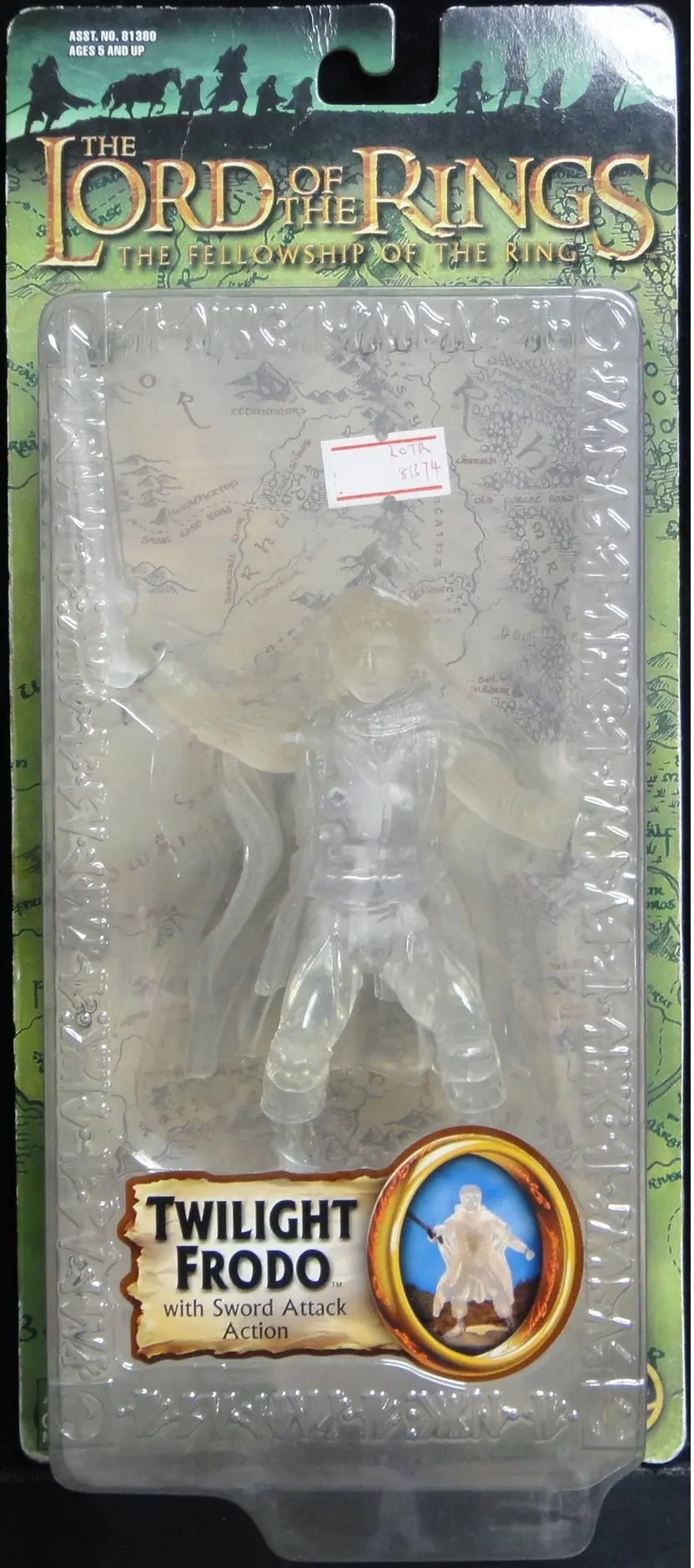 Toy Biz 魔戒首部曲 魔戒現身 佛羅多巴金斯 伊力查活 The Lord Of The Rings The Fellowship Of The Ring Twilight Frodo With Sword Attack Action Elijah Wood (Lotr-81374) B5626859 1