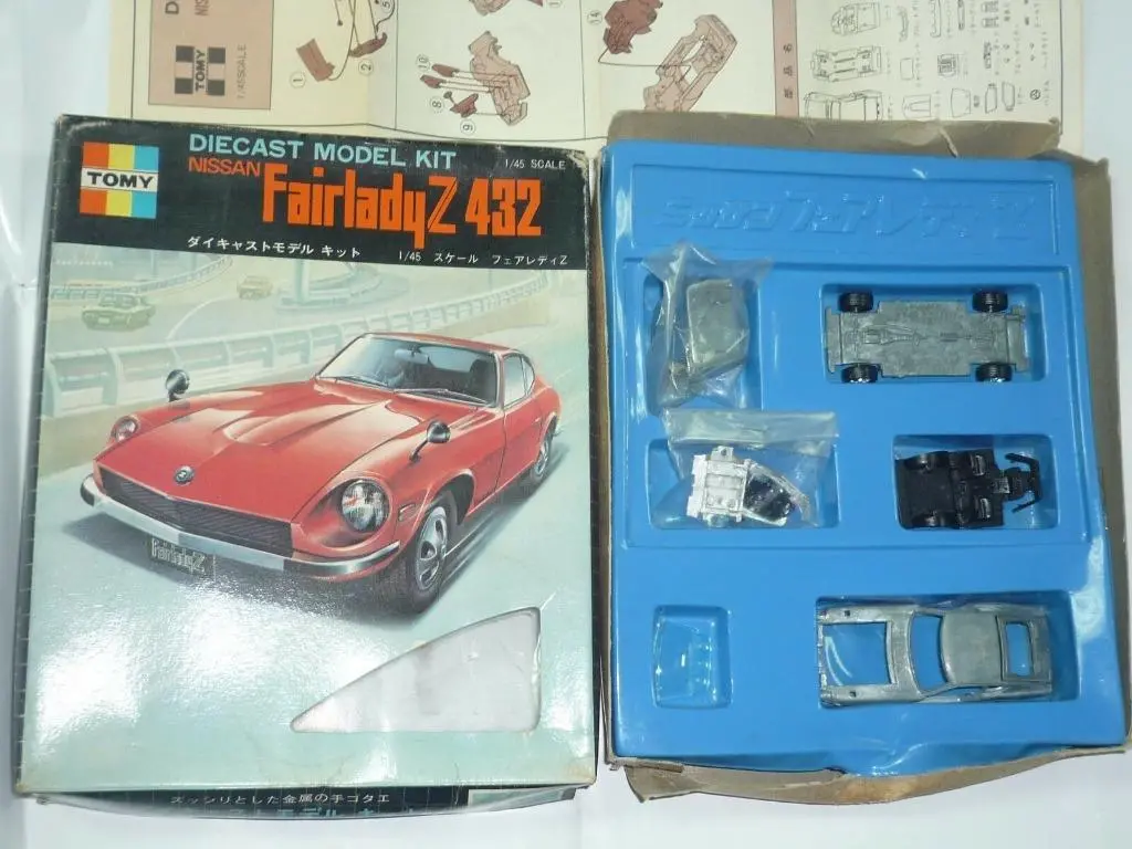 Vintage Tomy Dandy 1/45 Tomica Nissan Fairlady Z 432 Diecast Model Kit Japan Rare 1