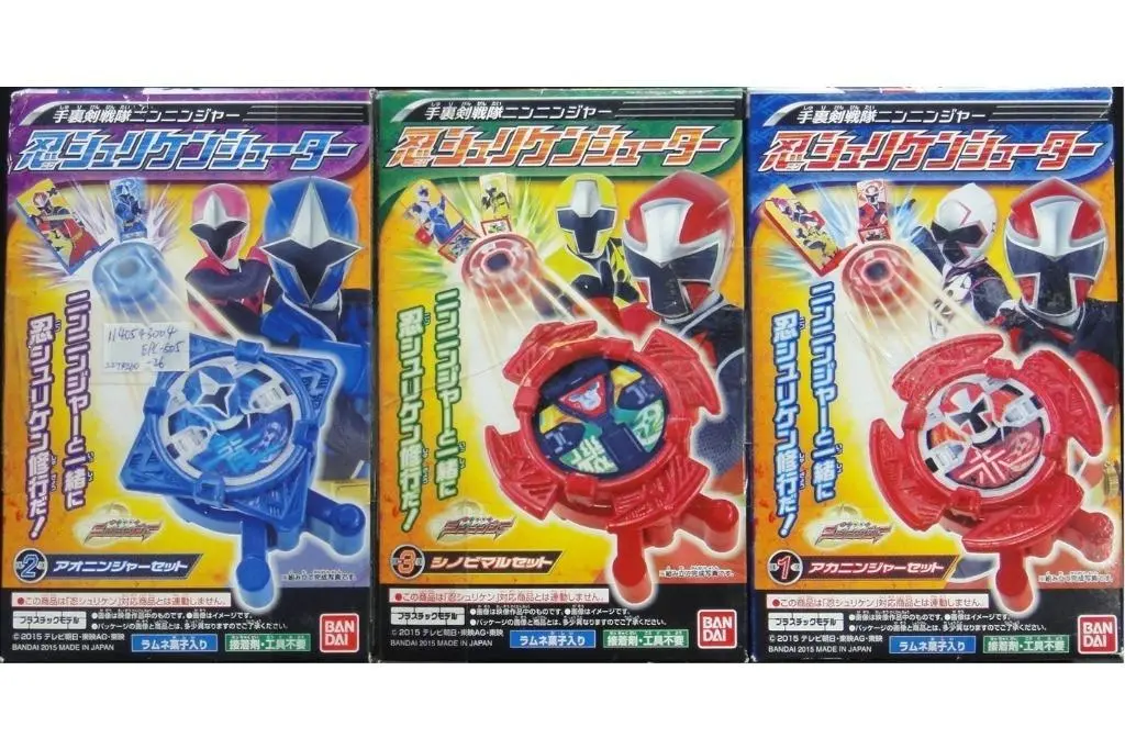 Bandai Shuriken Sentai Ninninger 手裏劍戰隊忍忍者 忍手裡劍發射器 赤 藍 忍者 戰丸 盒蛋 95123 Epc-505-26S 1