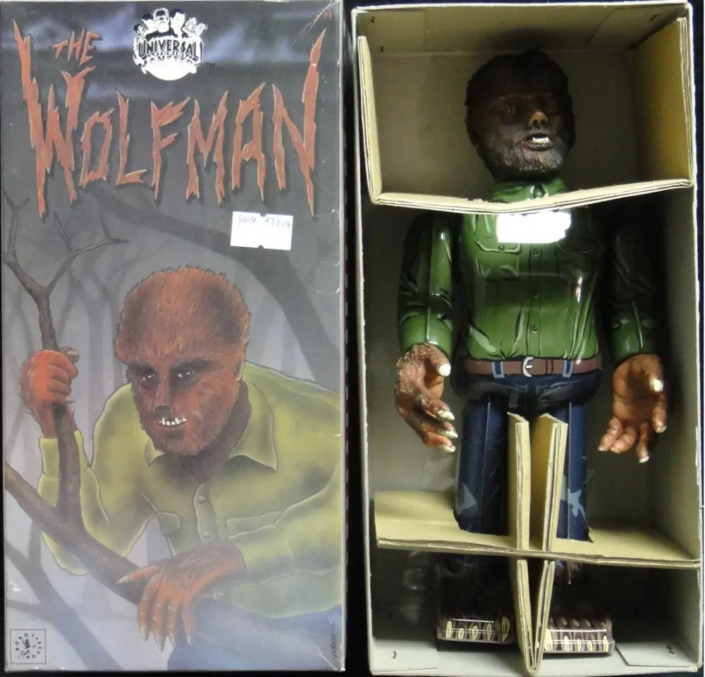 Robot House 環球影業 怪物系列 狼人 上鍊鐵皮公仔 Universal Studios Monsters Wolfman Wind-Up Tin Toy B21497304 1