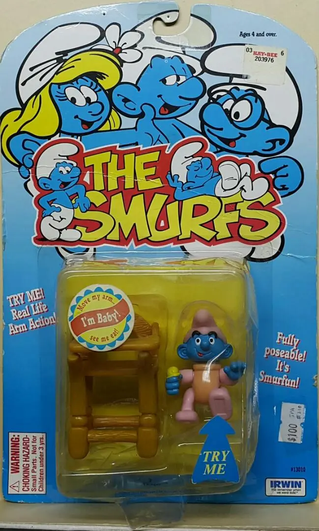 Irwin 13010 藍精靈 精靈bb The Smurfs Poseable Figures Baby Smurf (Jpa-210) L 1