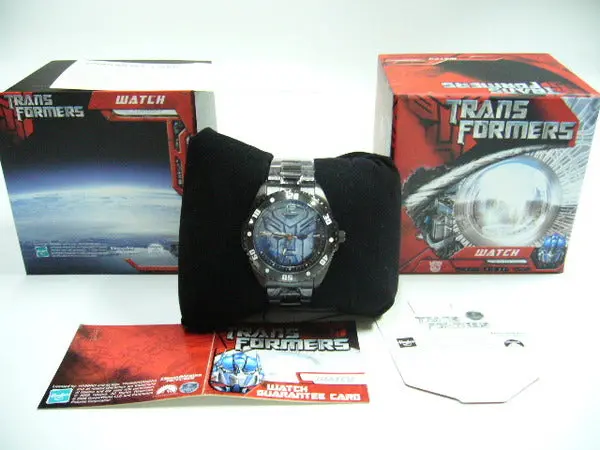 Hasbro 孩之寶 變形金剛 電影版 博派標誌 鋼帶手錶 I款 Transformers Watch Type I Autobot Logo (Piu/Ry9-60) B29778632 1