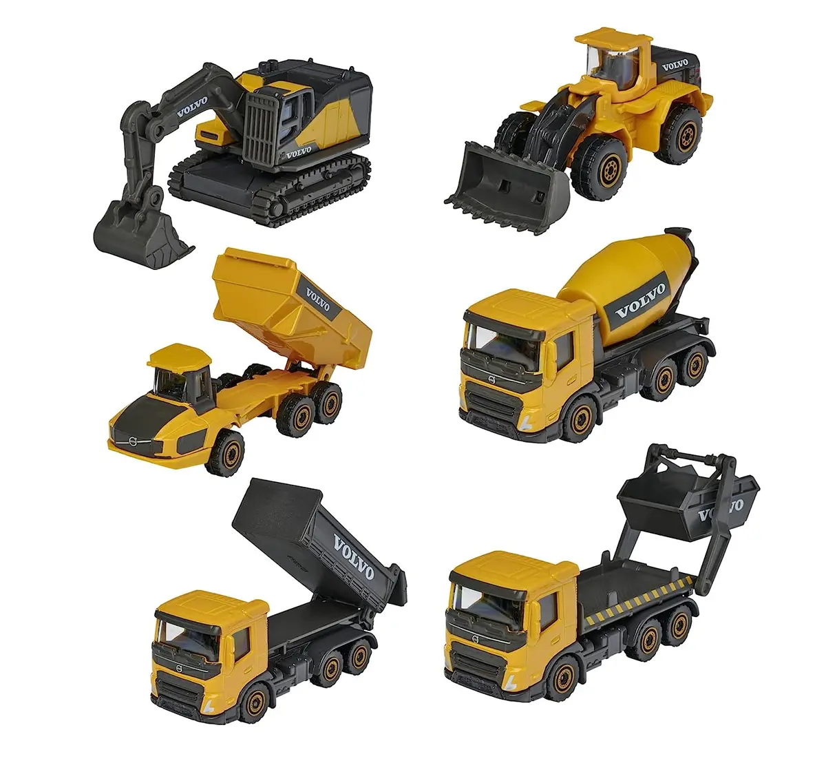 Majorette Volvo Construction 3 Car Pack - Design & Style May Vary, Only 1 Pack Included 1