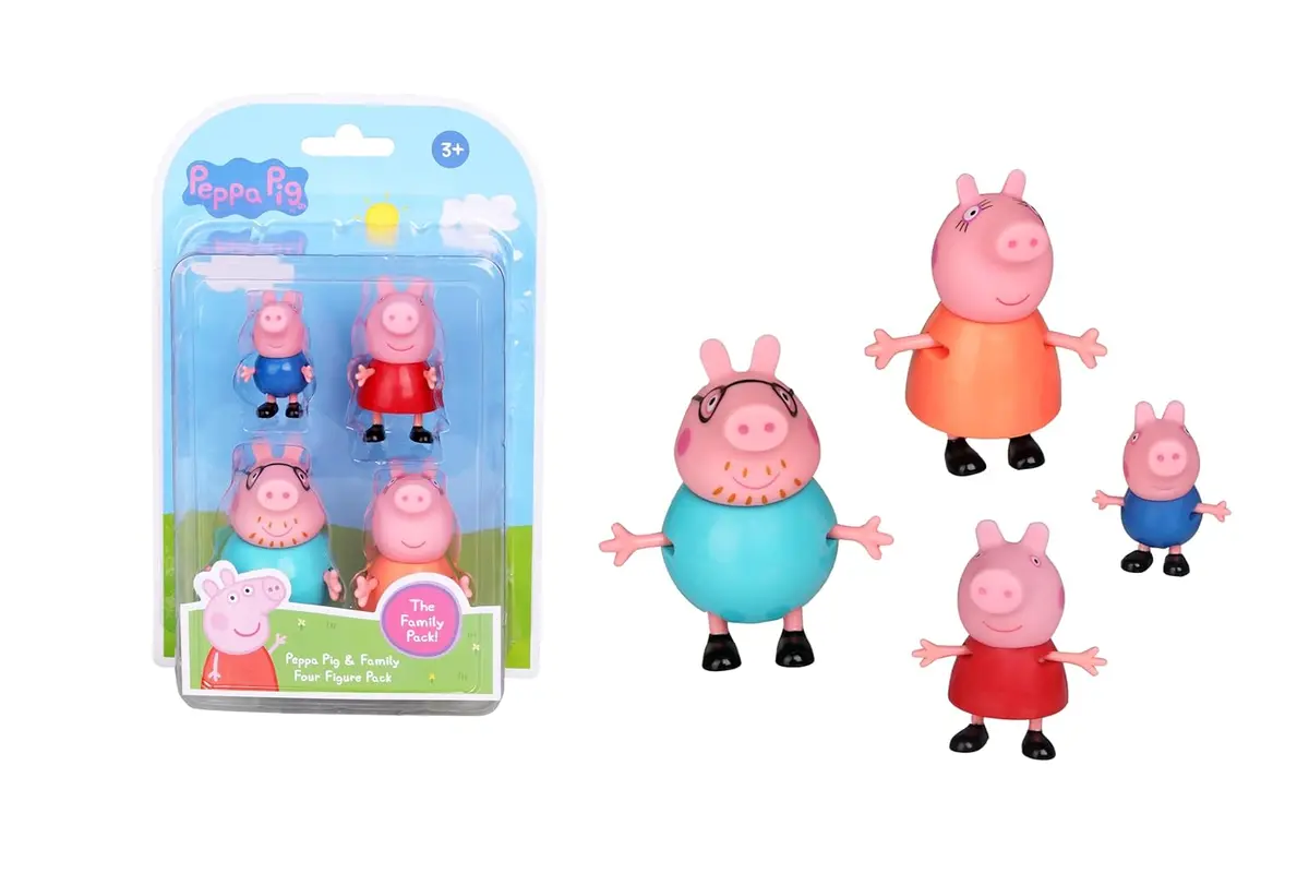 Peppa Pig Toys Peppa's Family, 4 Family Figures, Preschool Toys For 3 Year Old Girls And Boys And Up 1