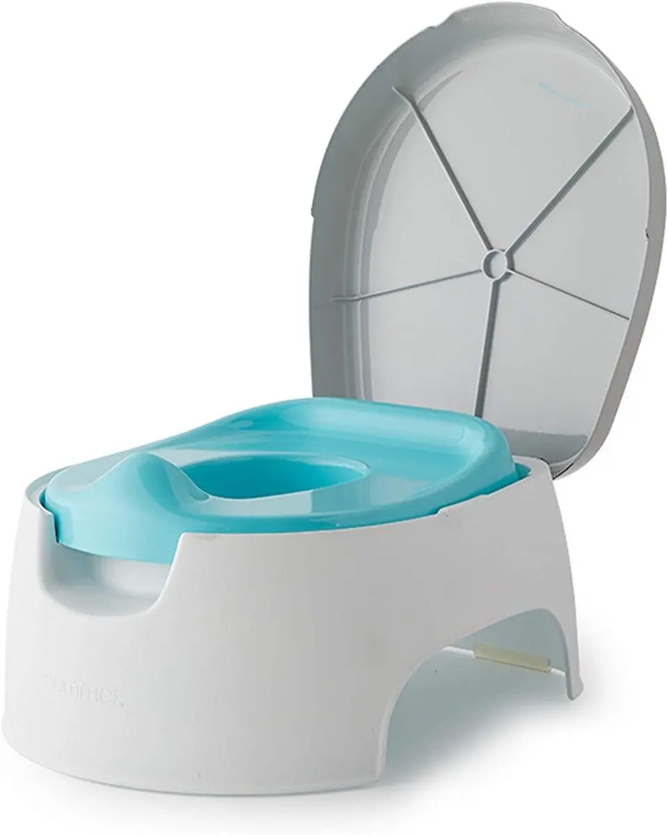 Summer Infant 2-In-1 Step Up Potty Training Blue & Grey - Potty Training For Ages 18-48 Months 1