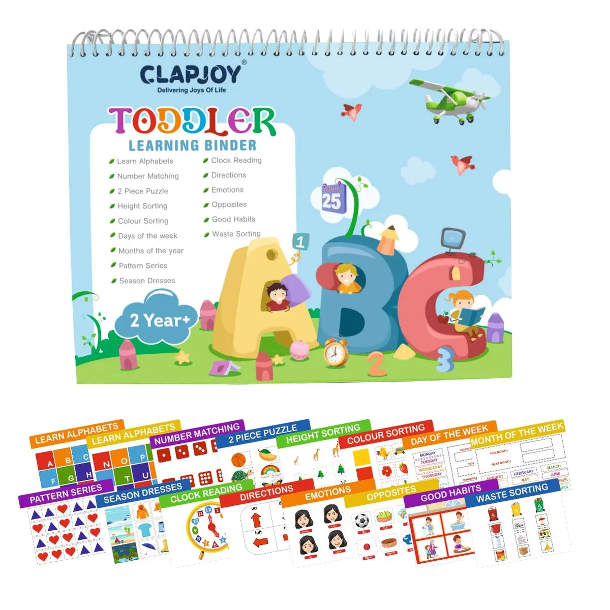 Clapjoy Velcro Book Level 2 For Kids Upto 4 Years 1